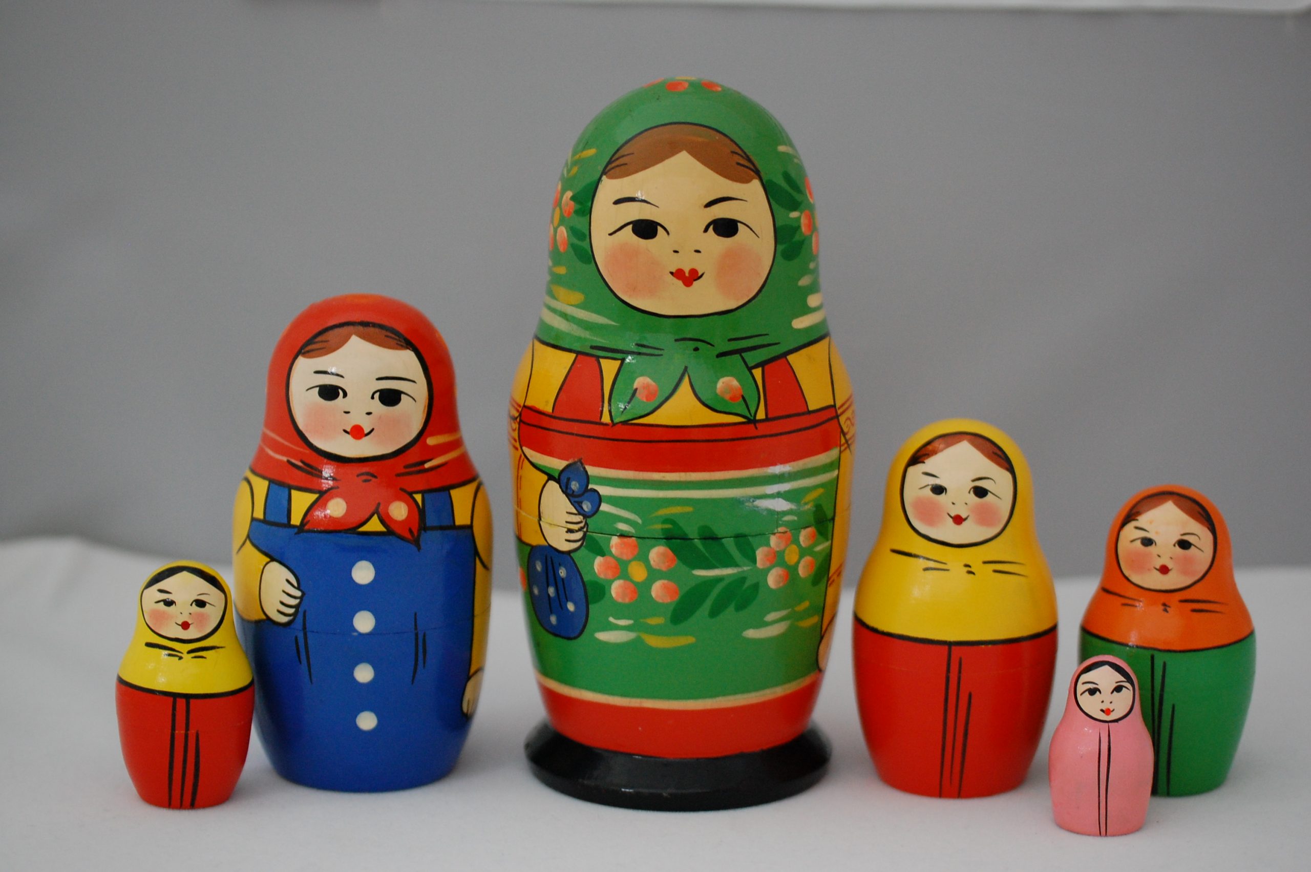 russian doll with smaller dolls inside